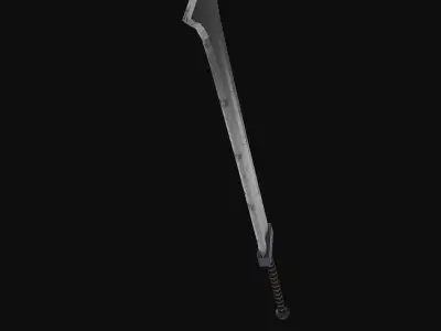 Big Sword Warrior Low-poly 3D model