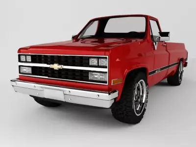Classic Die-Cast Vintage Coupe Chevck Car 3D model