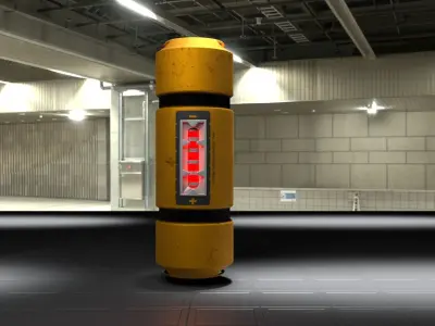 Monster Inc Energy tank Low-poly 3D model