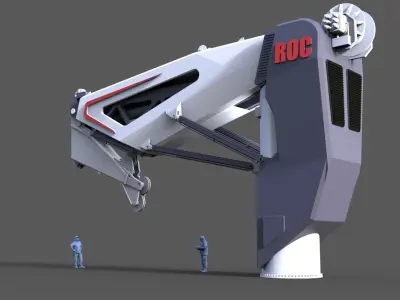 Offshore crane ROC 3D print model