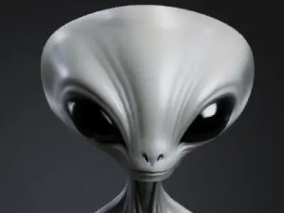 Gray alien 3D model get