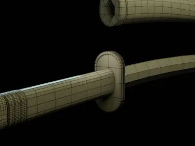 KATANA -  FLOWERS OF FATE -  UNMEI NO HANA  Low-poly 3D model