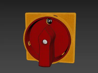 Power knob switch 3D model purchase