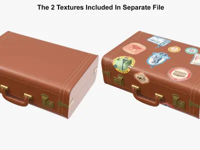 Vintage Luggage Collection 3D model