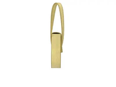 Yellow Leather Shoulder Bag 3D model