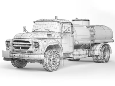 ZIL 130 TSV-6 1967 3D model