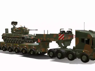 IVECO TRAKKER 500 8x8 Low-poly 3D model