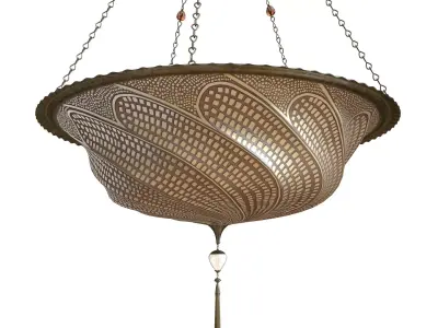 Scudo Saraceno Glass lamp Gold mosaic 3D model
