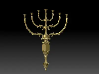 CANDEL HOLDER 3D MODEL FOR 3D PRINTING 3D print model