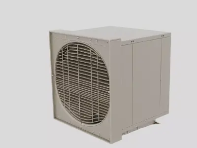 Underground Facility Ventilation Fan Unit for 3D print 3D model