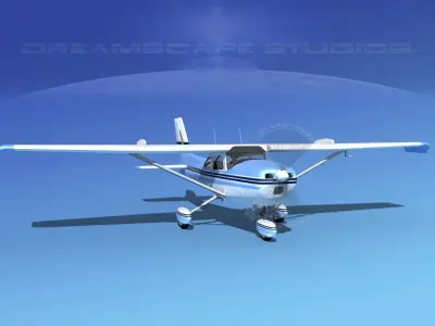 Cessna 172 Skyhawk STOL V06 3D model