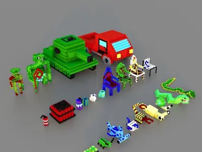 Minecraft Asset 3D model