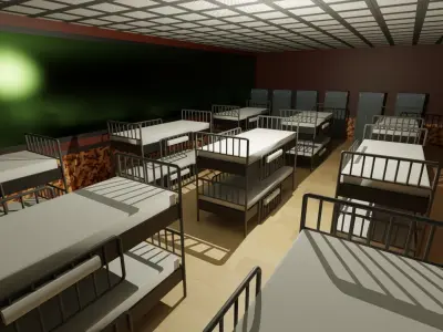 Military Bunker Low-poly 3D model purchase