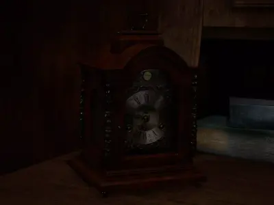 ClockTable Low-poly 3D model