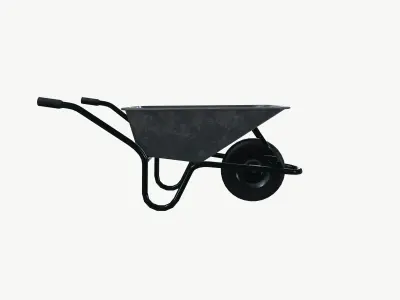 Wheelbarrow 3D model 4