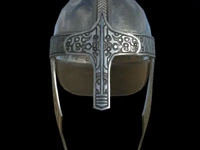 HIE Game Ready Helmet D180612 Low-poly 3D model
