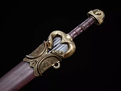 Lord of the Rings - Eomer Sword Low-poly 3D model