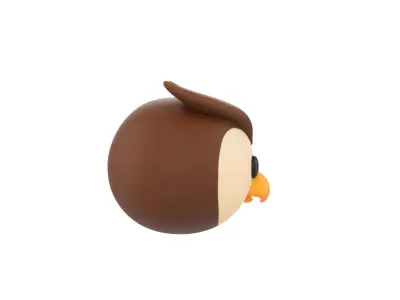 Prop160 Owl Head 3D model
