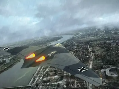 World war ii German GO299   HO 299 strategic bombers 3D model