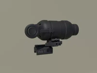 1P90 Scope Magnifier Low-poly 3D model