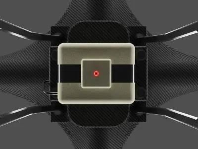 Sci-Fi Drone Low-poly 3D model Low-poly 3D model