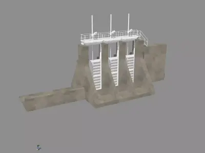 kerala dam 2 detailed 3D model