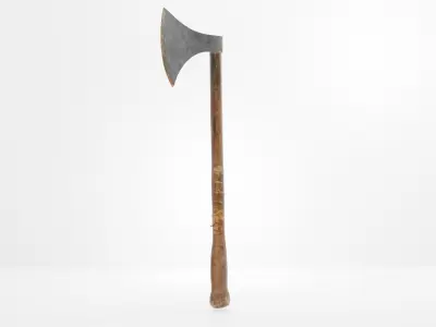 Axe 3D model Low Poly PBR Low-poly 3D model