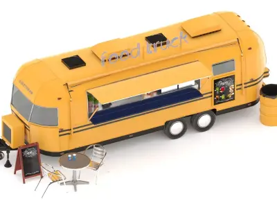 Food truck 3D model