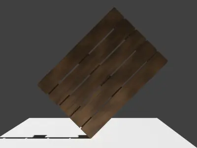 Palette piece of wood 3D model
