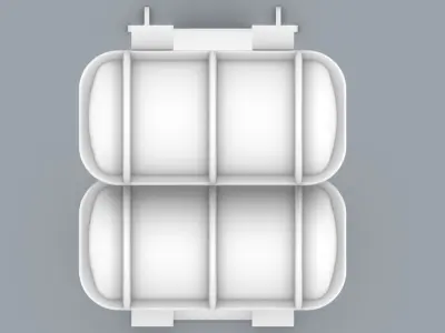 PM Solas Life Raft with Ramp 3D print model