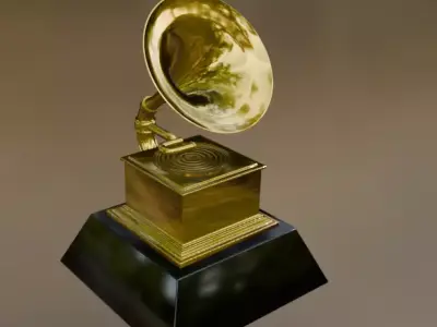 Grammy Award Trophy Low-poly 3D model
