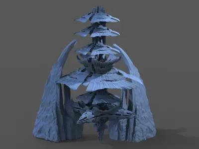 Mushroom kingdom rocks 2  3D model