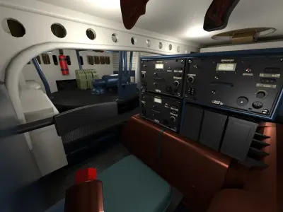 Fully built Panzer Tiger Tank Late 1944 v3 interior and engine 3D model
