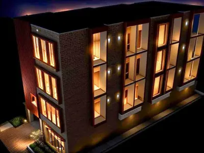 corporate office 3d story building 3D model