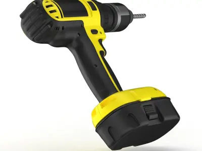 Cordless Drill 3D model 2