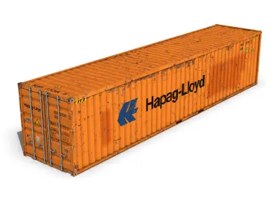 40ft Shipping Container - Hapag Lloyd 3D model