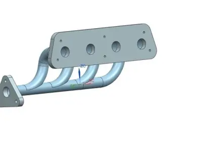 Multi stage pipe Free 3D model