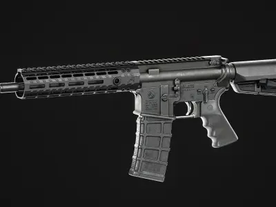 Rearden DPB Muzzle Device Low-poly 3D model