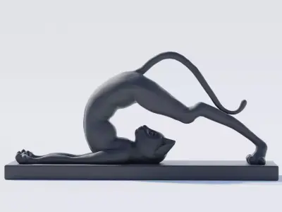 sleepy cat 3D model