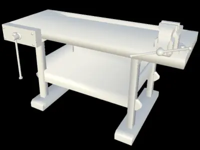 Workbench Low-poly 3D model buy