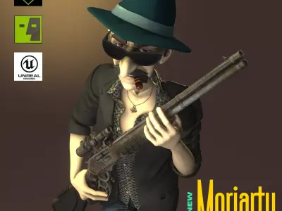 Moriarty for iClone 8 Low-poly 3D model