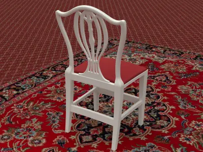 Georgian Dining Chair 3D model