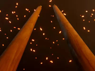 Medieval Spear Low-poly 3D model purchase