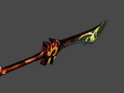 Sin Dorei Warblade Free low-poly 3D model