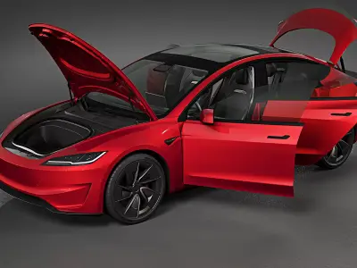 2025 Tesla Model 3 Performance 3D model