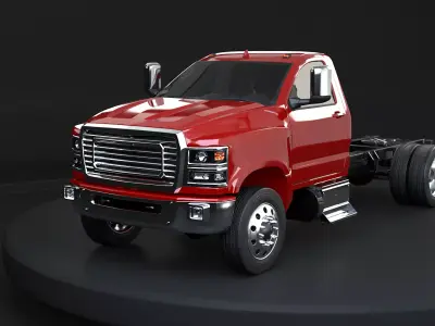Generic Medium-Duty US Truck 3D model