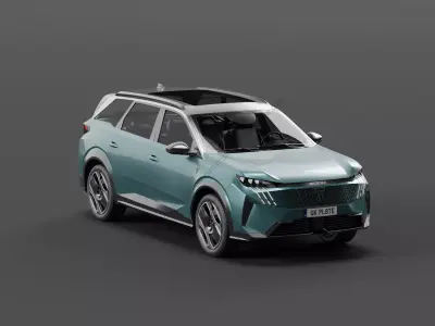 Peugeot E 5008 Free 3D model