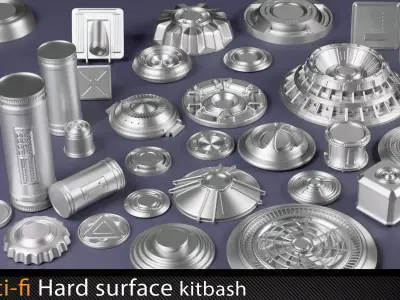 sci fi kitbash  3D model