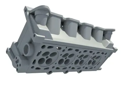 Engine Cylinder Head 3D model from CGTrader