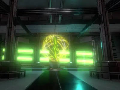 Space Station Scene  Free low-poly 3D model